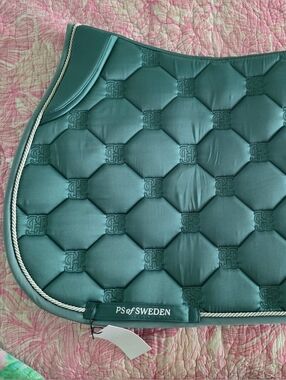 PS of Sweden Minty Mirage Jump Saddle Pad Full New!